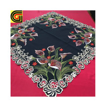 embroidery square table cloth